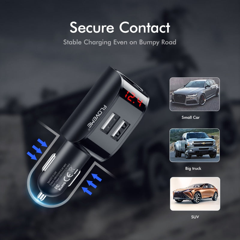 Dual USB Car Digital Charger - Image 1