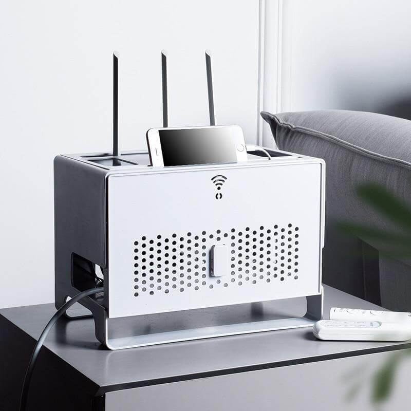 Elegant Desktop Wifi Router Organizer Storage Box - Image 0