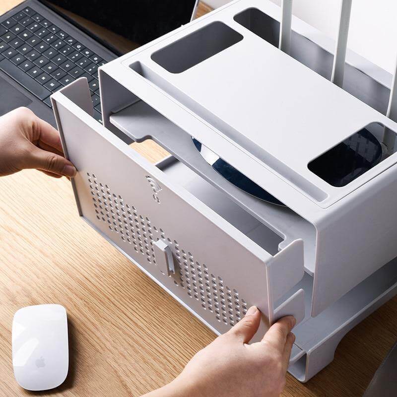 Elegant Desktop Wifi Router Organizer Storage Box - Image 4