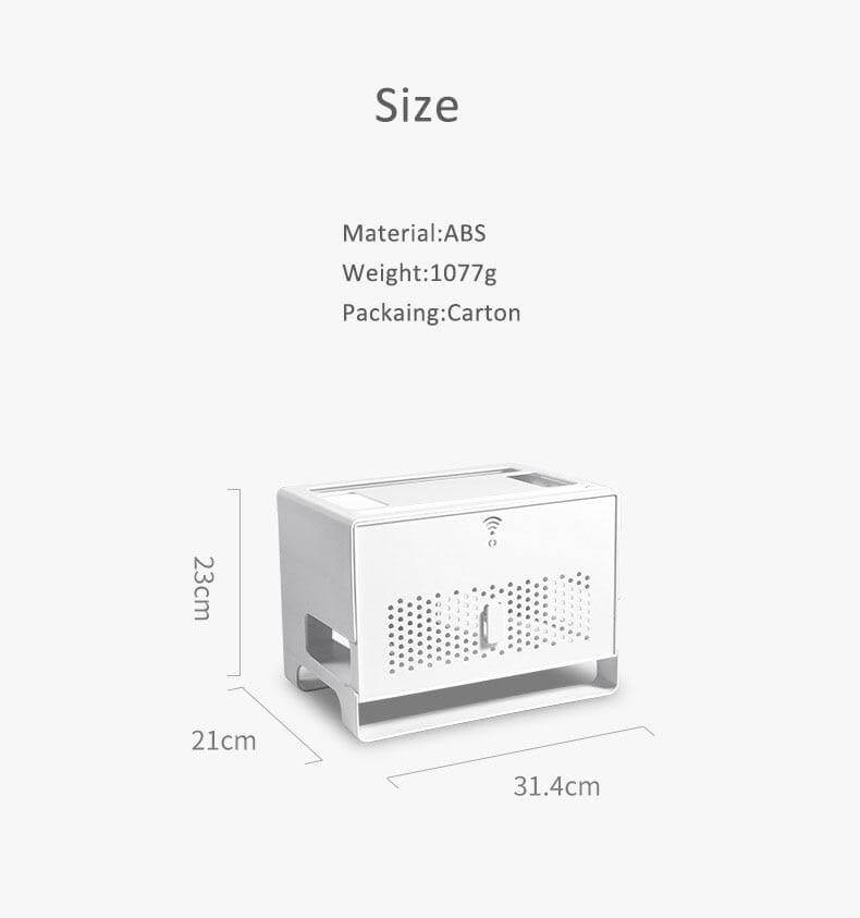 Elegant Desktop Wifi Router Organizer Storage Box - Image 11