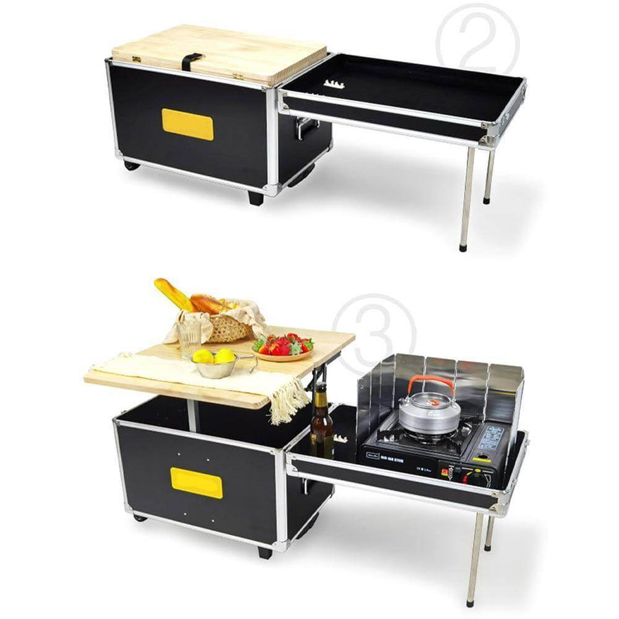 Portable Foldable Outdoor Camping Cooking Kitchen Table - Image 6