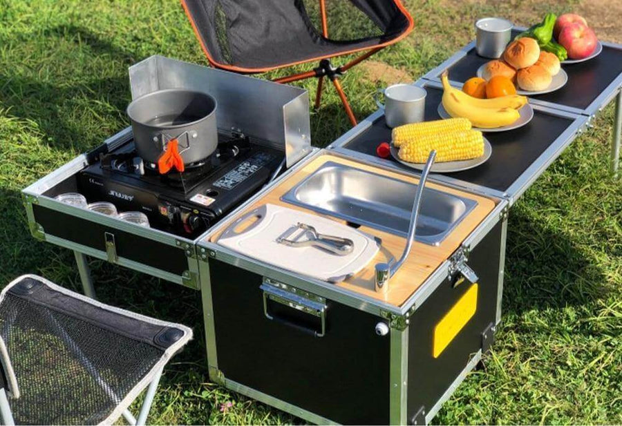 Portable Foldable Outdoor Camping Cooking Kitchen Table - Image 2