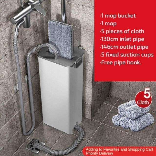 Easy Clean No Hand Dry Wet Lazy Mop - Image 13
