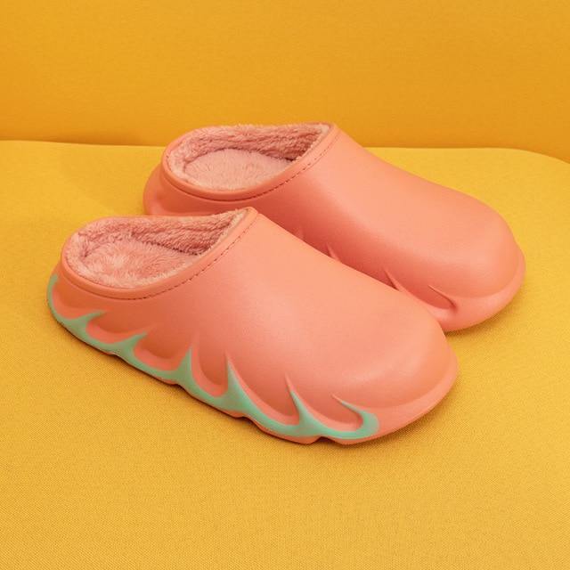 Stylish Anti-Slip Indoor Warm Plush Slipper - Image 1