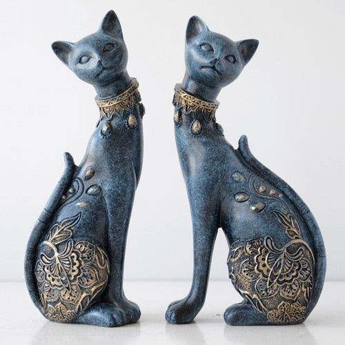 European Cute Resin Cat Figurines - Image 6