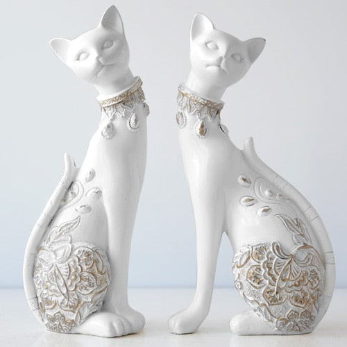 European Cute Resin Cat Figurines - Image 4