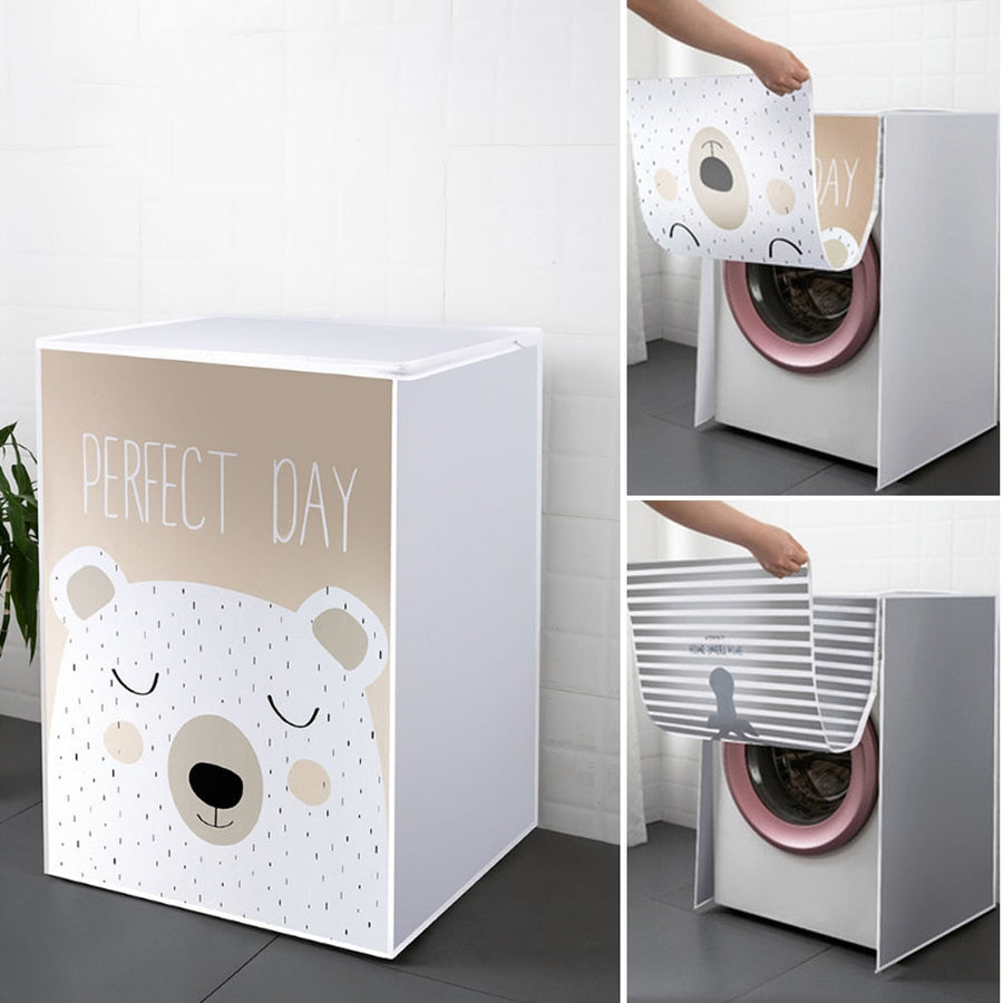 Waterproof Washing Machine Animals Dust Cover - Image 0
