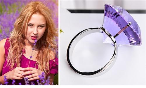 Transparent Giant Crystal Ring - Image 2