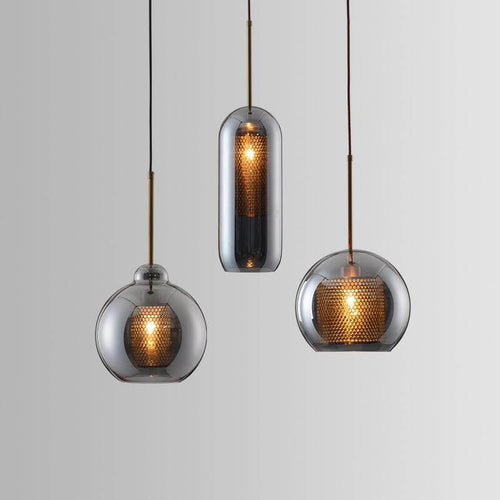 Elegant Honeycomb Bulb Pendant Lights - Image 0