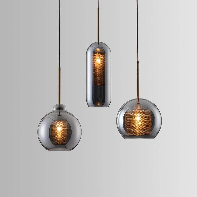 Elegant Honeycomb Bulb Pendant Lights - Image 0