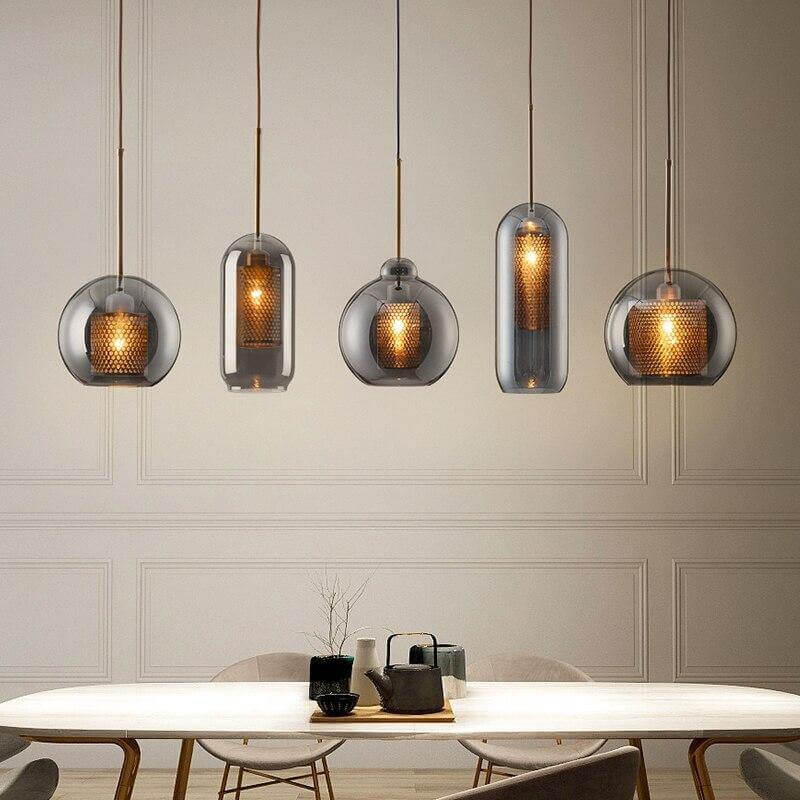 Elegant Honeycomb Bulb Pendant Lights - Image 13