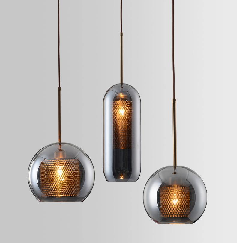 Elegant Honeycomb Bulb Pendant Lights - Image 8
