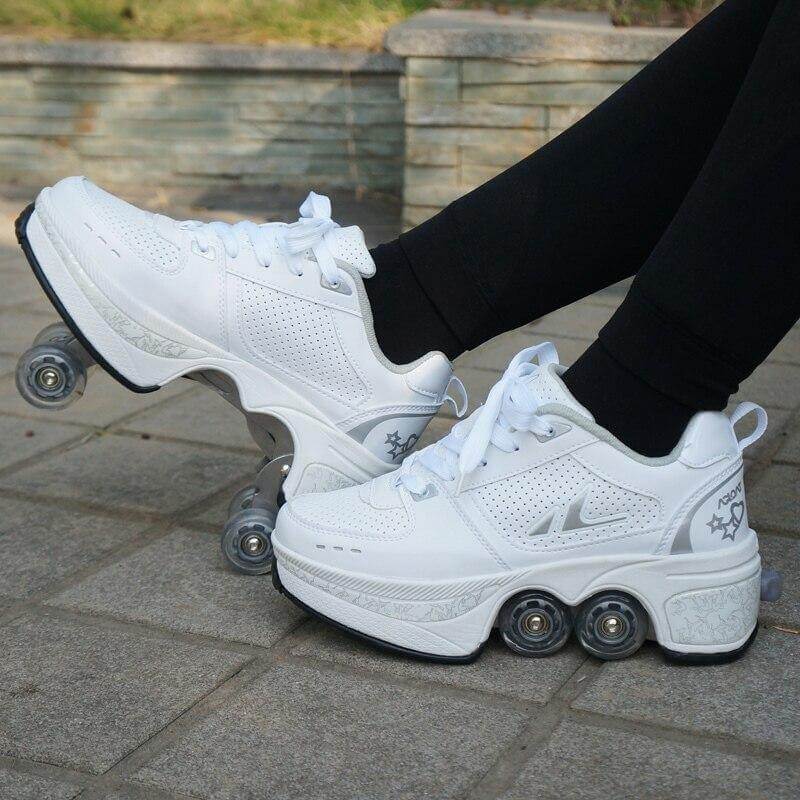 Roller Skate Double Wheels Sneakers - Image 0