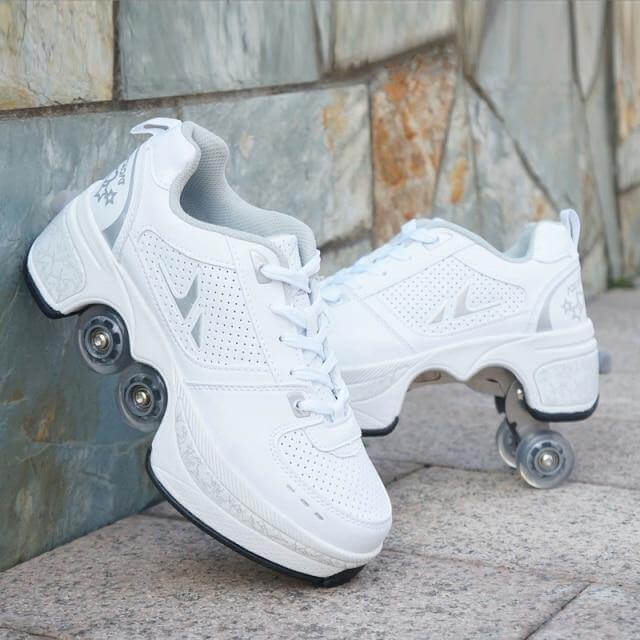 Roller Skate Double Wheels Sneakers - Image 9