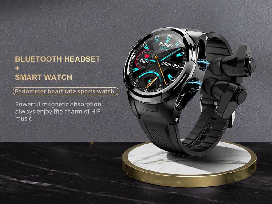 Touch Screen Earphones Sport Smartwatch - Image 1