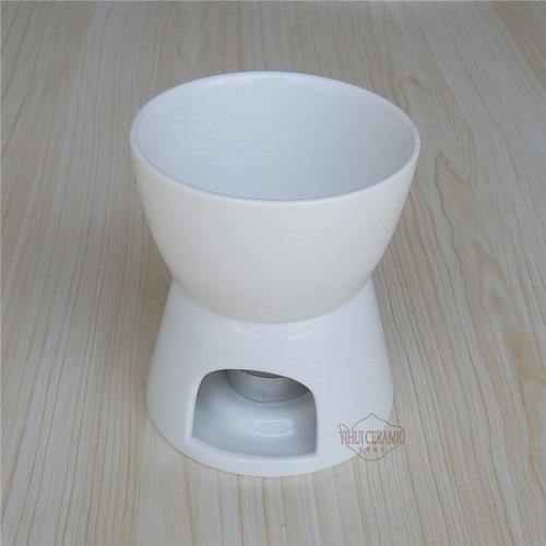 Handmade Ceramic Chocolate Fondue Pot Serving Set - Image 1