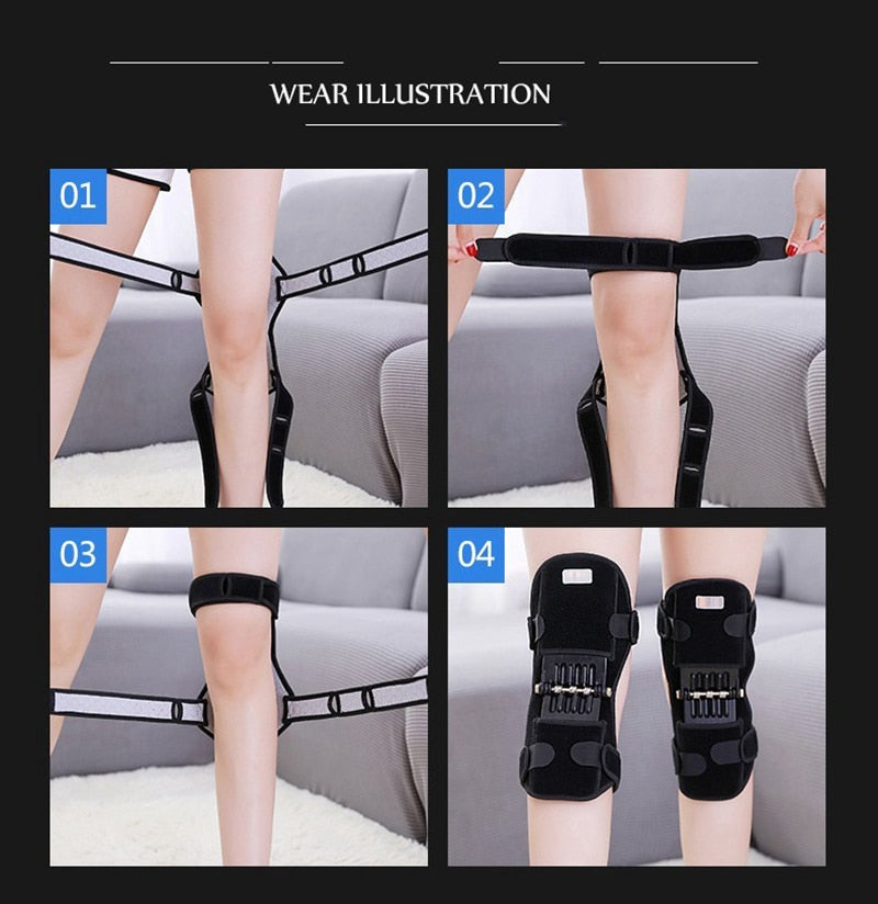Joint Support Powerful Rebound Sports Knee Pads - Image 4
