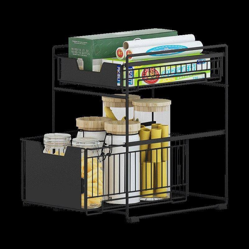 Iron Under Sink Organizer Storage Rack - Image 6