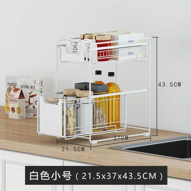Iron Under Sink Organizer Storage Rack - Image 11