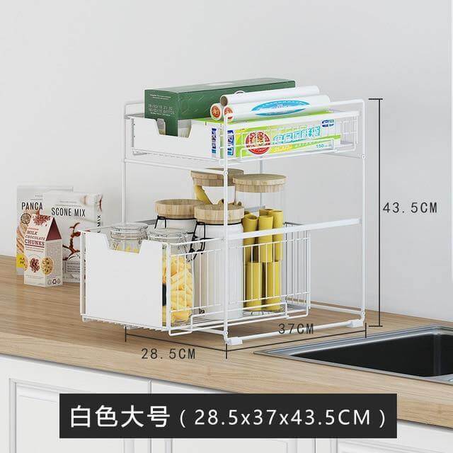 Iron Under Sink Organizer Storage Rack - Image 3