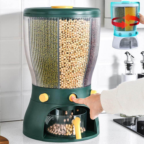 Rotatable Multifunctional Grain Storage Organizer - Image 0
