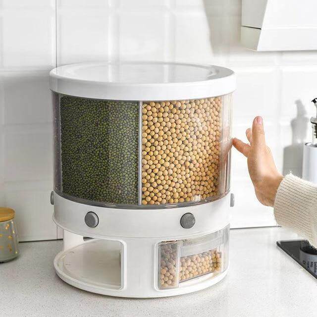 Rotatable Multifunctional Grain Storage Organizer - Image 5