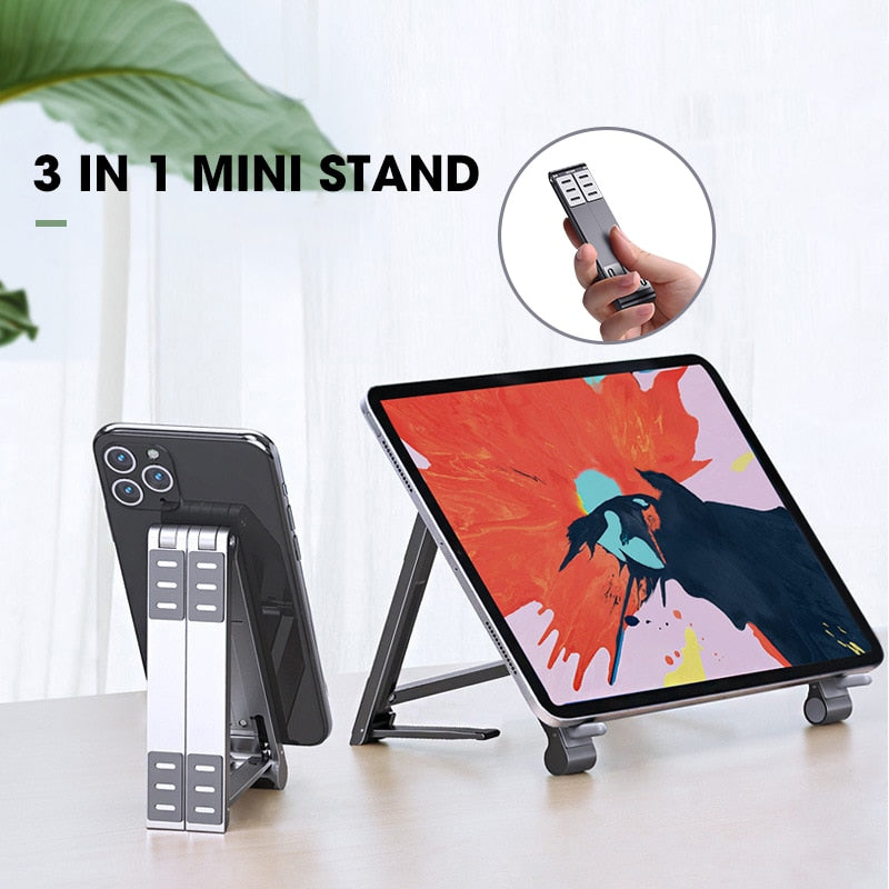 Adjustable Folding Notebook Phone Holder Stand - Image 0