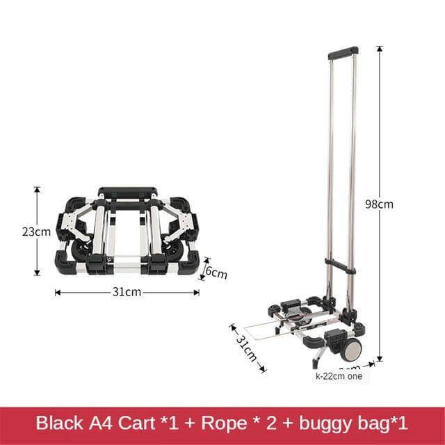 Portable Foldable Push Hand Cart - Image 18