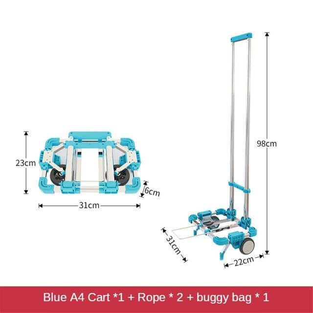 Portable Foldable Push Hand Cart - Image 22