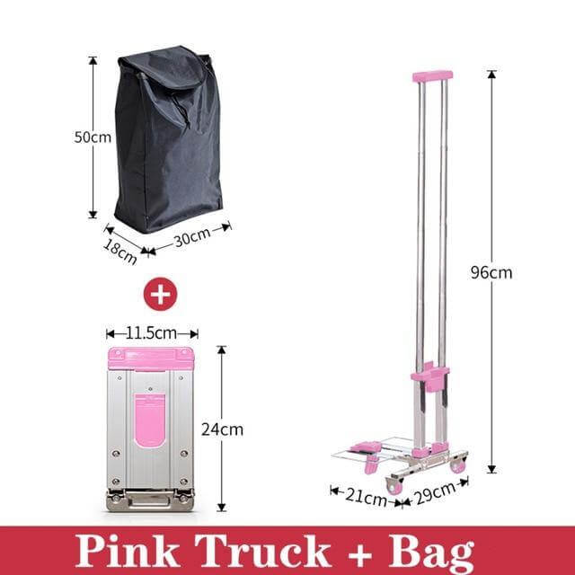Portable Foldable Push Hand Cart - Image 2