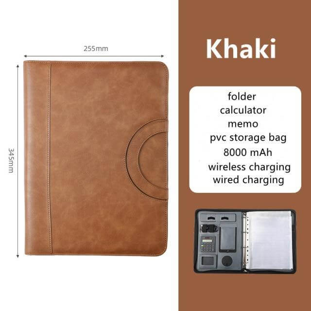 Leather Multifunctional PowerBank Notebook - Image 8