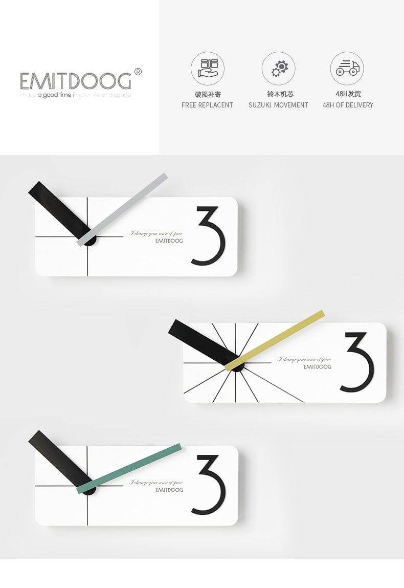 Novelty Creative Silent Art Wall Clock - Image 1