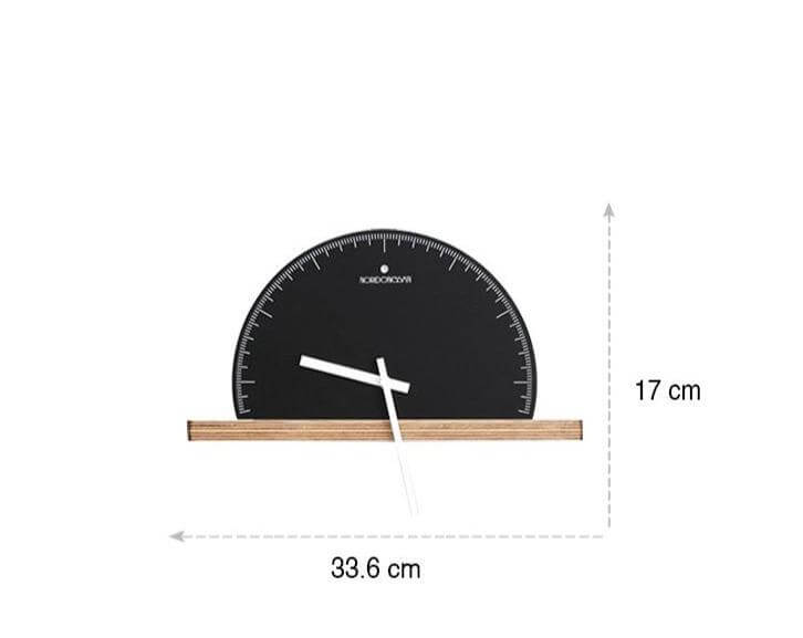 Modern Geometry Half Nordic Wall Clock - Image 6