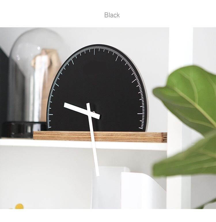 Modern Geometry Half Nordic Wall Clock - Image 2