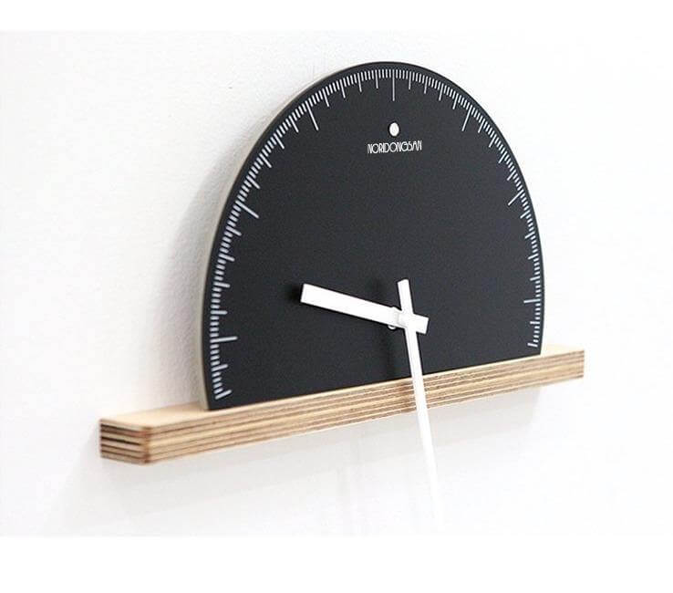 Modern Geometry Half Nordic Wall Clock - Image 9