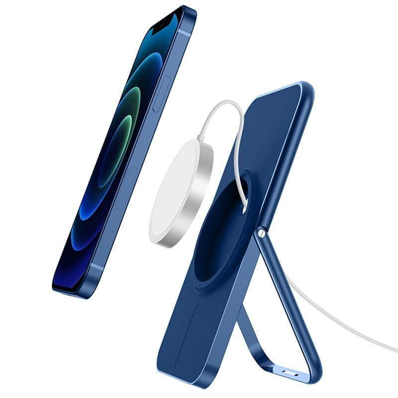 Foldable Slim Magnetic Wireless Charger Stand For iPhone 12 - Image 0