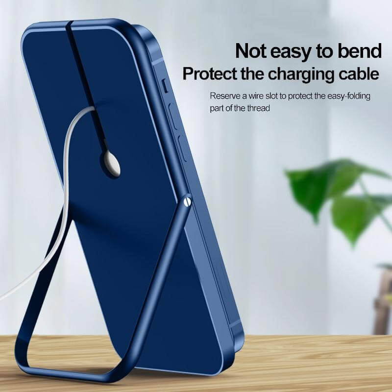 Foldable Slim Magnetic Wireless Charger Stand For iPhone 12 - Image 2