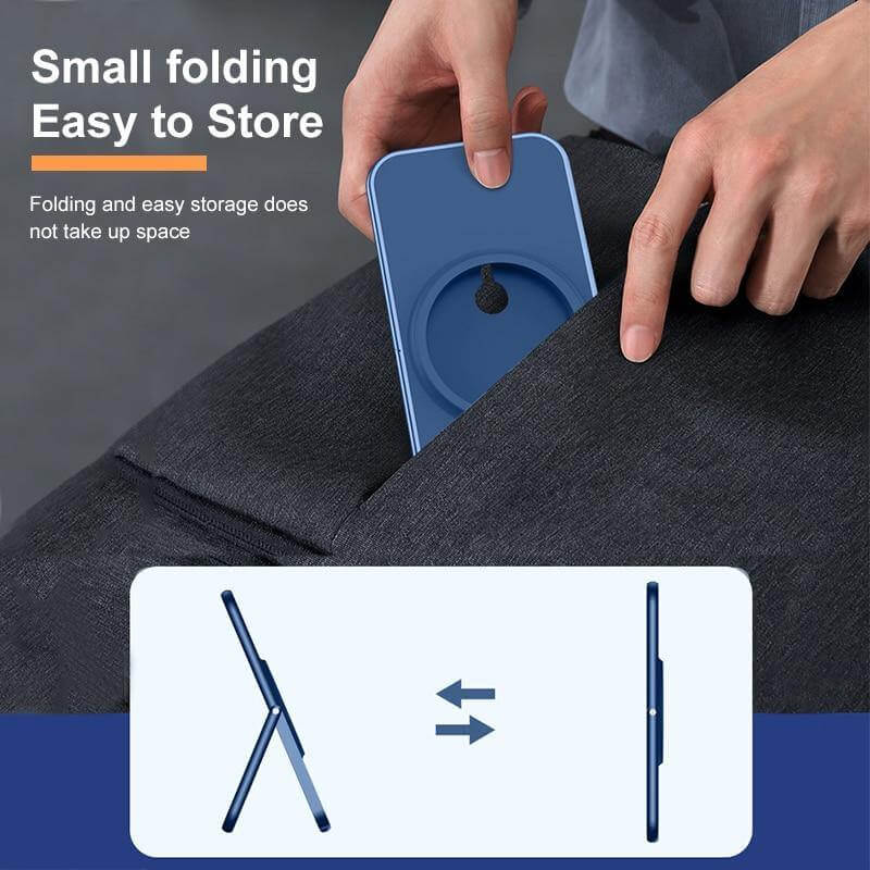 Foldable Slim Magnetic Wireless Charger Stand For iPhone 12 - Image 4