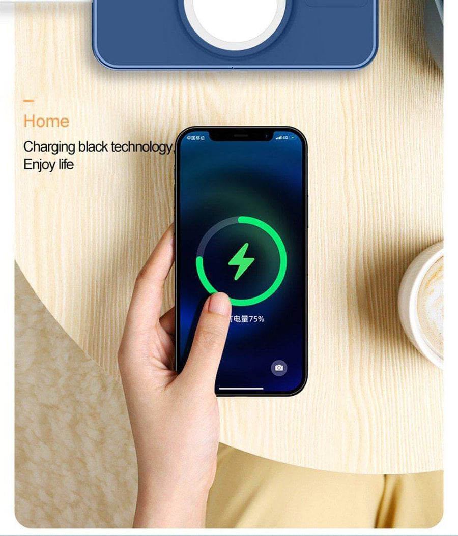 Foldable Slim Magnetic Wireless Charger Stand For iPhone 12 - Image 10