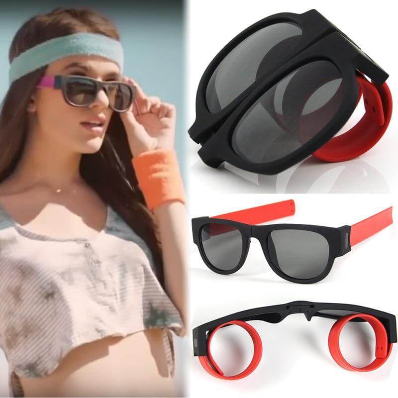 Folding Roll Wristband Sunglasses - Image 0