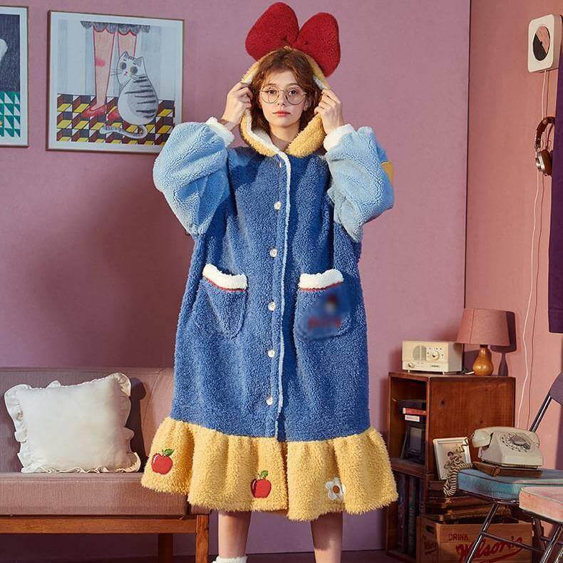 Colorful Princess Hooded Sleepwear for Women - Image 3