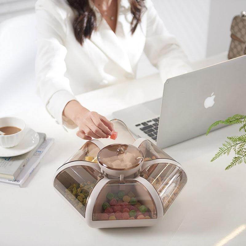 Creative Transparent Lotus Candy Box - Image 1