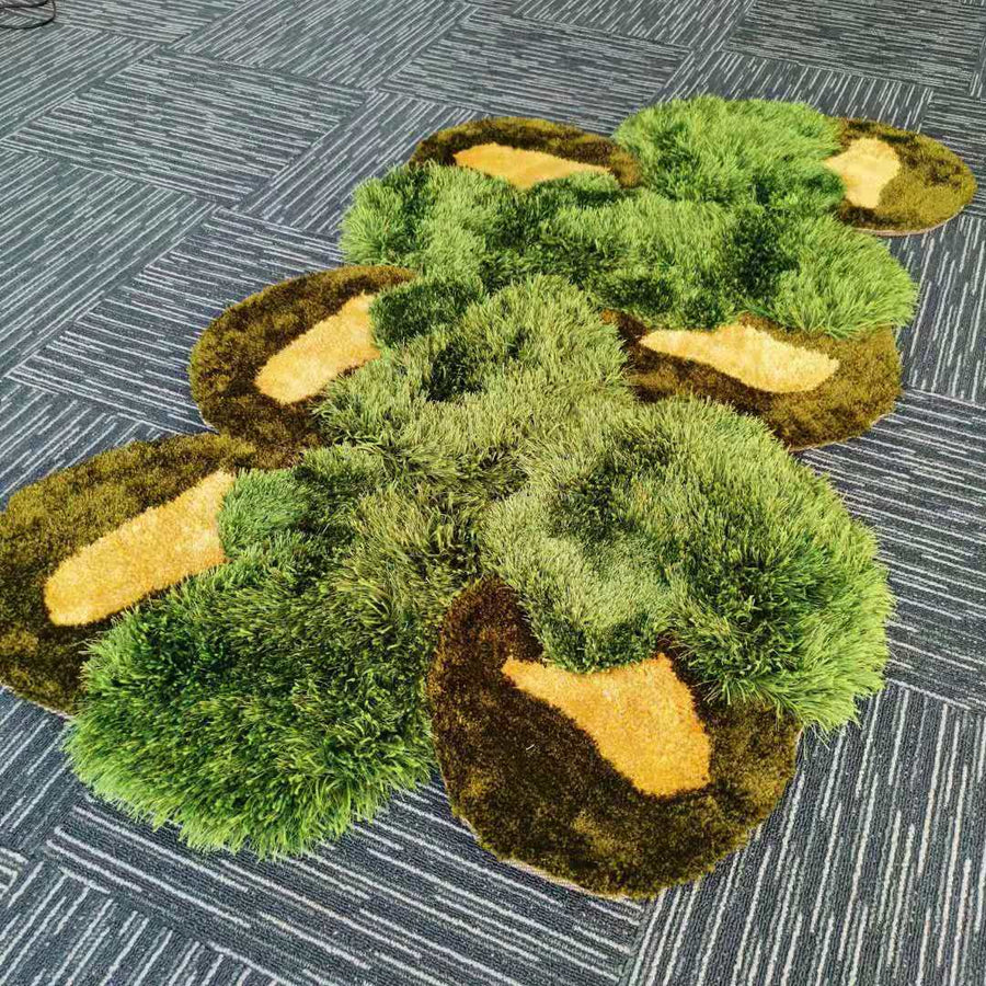 Handmade Forest Grass Area Rug - Image 8