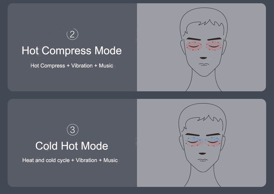 Calming Hot Compress Eye Massager with Bluetooth Speaker - Image 8