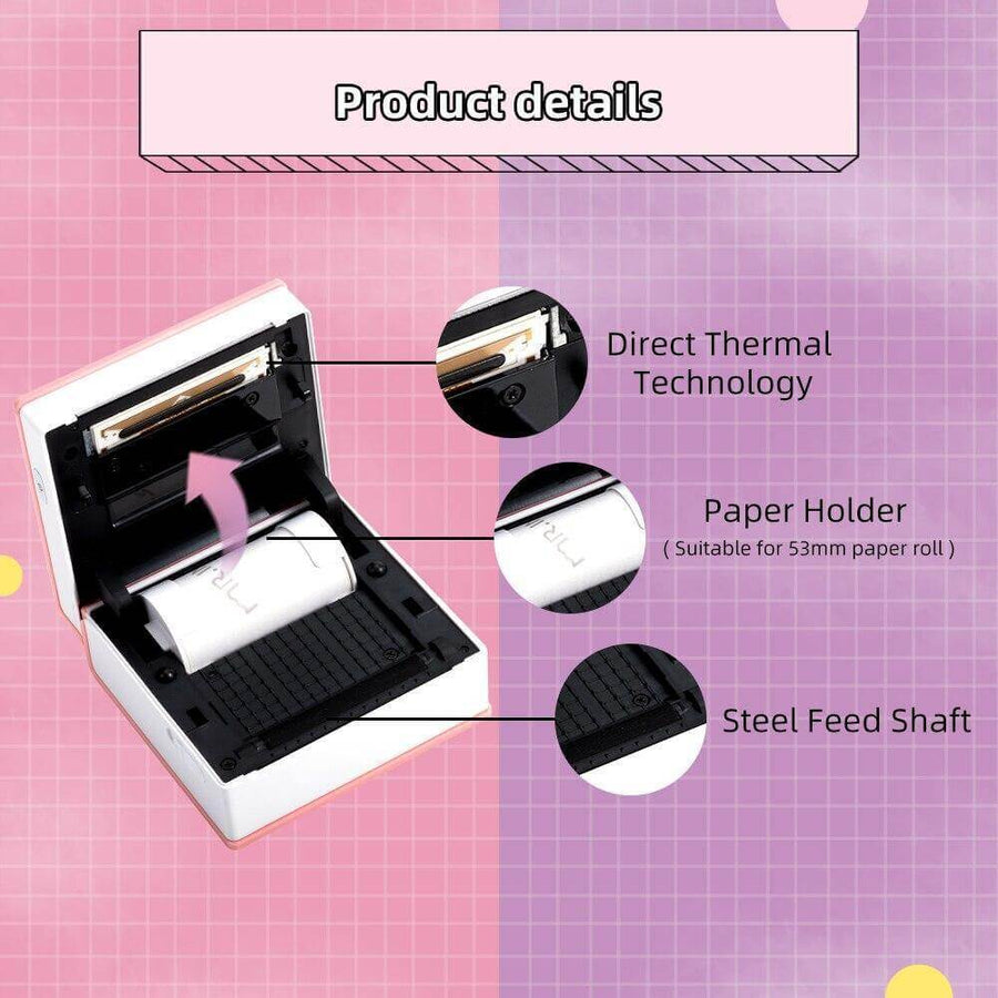 Wireless Pocket Size Label Photo Printer - Image 7