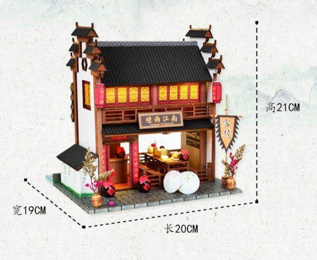 DIY Unique Wooden Style Oriental Hand-assembled House - Image 9