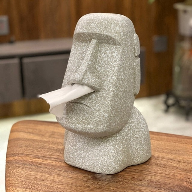 Stone Statue Tissue Box - Image 1