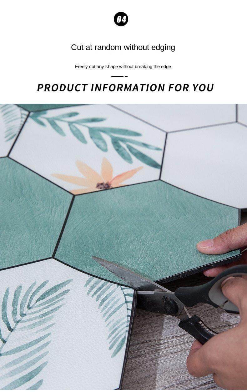 Non-Slip Dust Proof Nordic Style Hexagon Door Mat - Image 7