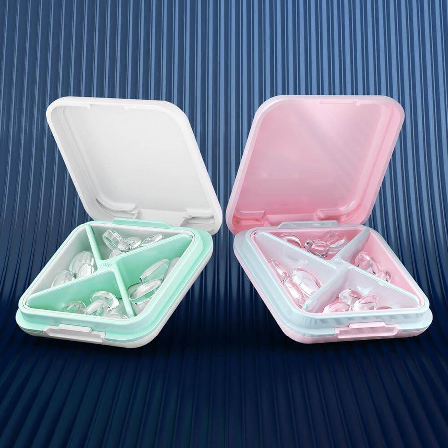 4-Grid Capsule Pill Box Travel Organizer - Image 5