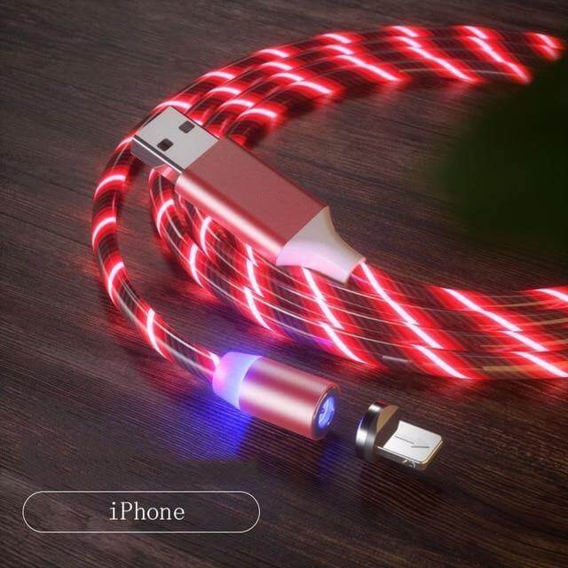 360 Led Color Magnetic Car Charging Cable - Image 15